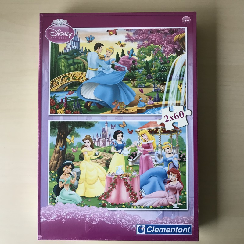 Prinsessen : Nieuw. Puzzel 2 x 60 stukjes.
