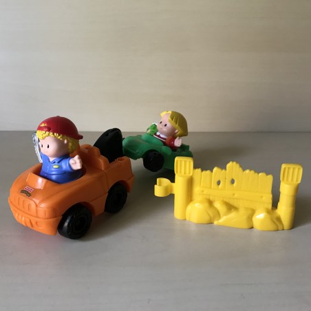 Fisher Price : Little People. Sleepwagen met monteur en  popje. Set 204
