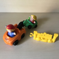 Fisher Price : Little People. Sleepwagen met monteur en  popje. Set 204