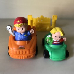 Fisher Price : Little People. Sleepwagen met monteur en  popje. Set 204