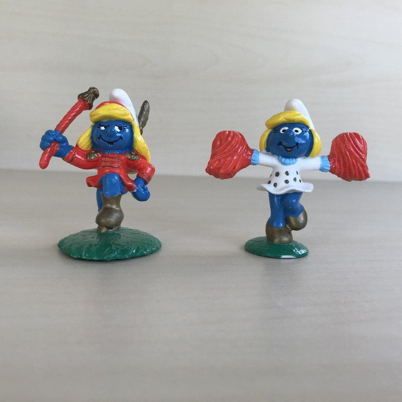 Smurfen :  Mc. Donald’s. 6,5 cm. hoog. Set 1.
