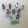 Dieren : Minifiguren. ca. 3 cm. hoog. 10 stuks. Set 7.