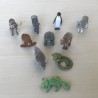 Dieren : Minifiguren. ca. 3 cm. hoog. 10 stuks. Set 8.