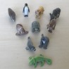 Dieren : Minifiguren. ca. 3 cm. hoog. 10 stuks. Set 10.