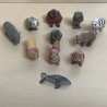 Dieren : Minifiguren. ca. 3 cm. hoog. 11 stuks. Set 12.