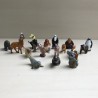 Dieren : minifiguren. ca. 3 cm. hoog. 18 stuks. Set 4.