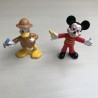 Disney : Mickey Mouse en Donald Duck. 6 cm. hoog. Set 2.