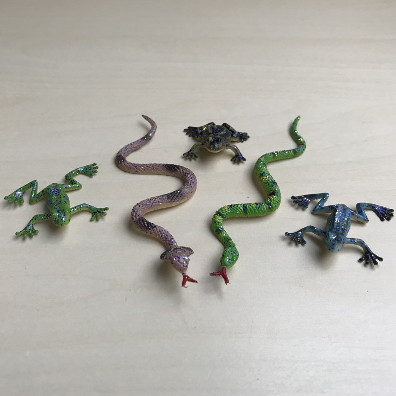 Dieren : minifiguren. ca. 6 cm. à 10 cm. 5 stuks. Set 6.