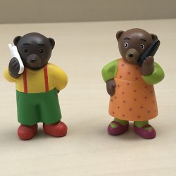 Beren : 2 figuren. Hoogte is 5,5 cm.