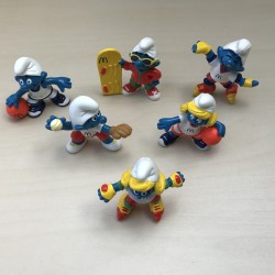 Smurfen : Mc. Donald’s. 6 stuks.  5,5 cm. hoog. Set 15.