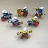 Smurfen : Mc. Donald’s. 6 stuks.  5,5 cm. hoog. Set 15.