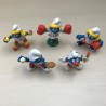 Smurfen : Mc. Donald’s. 5 stuks.  5,5 cm. hoog. Set 20.