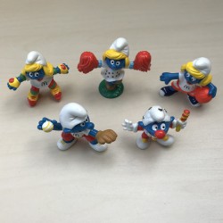 Smurfen : Mc. Donald’s. 4 stuks.  5,5 cm. hoog. Set 21.