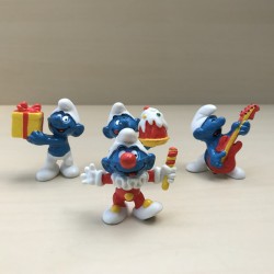 Smurfen : Mc. Donald’s. 4 stuks.  5,5 cm. hoog. Set 21.