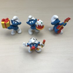 Smurfen : Mc. Donald’s. 4 stuks.  5,5 cm. hoog. Set 21.