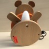 Houten wandlampje Scratch. 22 cm. hoog en  13,5 cm. breed.