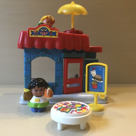 Fisher Price : Little People. Restaurant met dakterras. Set 215.