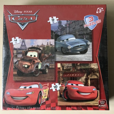 3 Cars puzzels: Nieuw. 4, 9, 16 stukjes