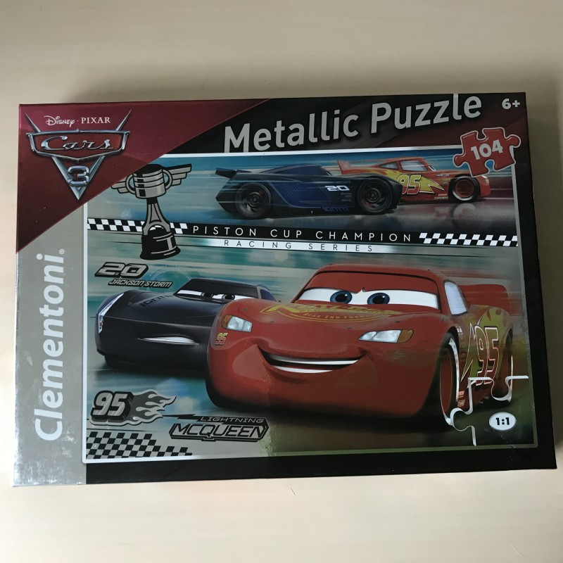 Cars Metallic puzzle: 104 stukjes