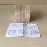 houten puzzels, kubus: Nieuw. Hersenkrakers