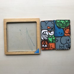 Puzzelplankje Knopjespuzzel : Dieren.