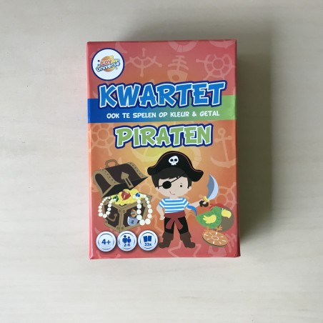 Kwartet: piraten. Ook te spelen op kleur en getal