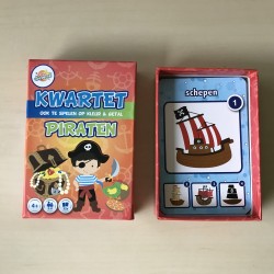 Kwartet: piraten. Ook te spelen op kleur en getal
