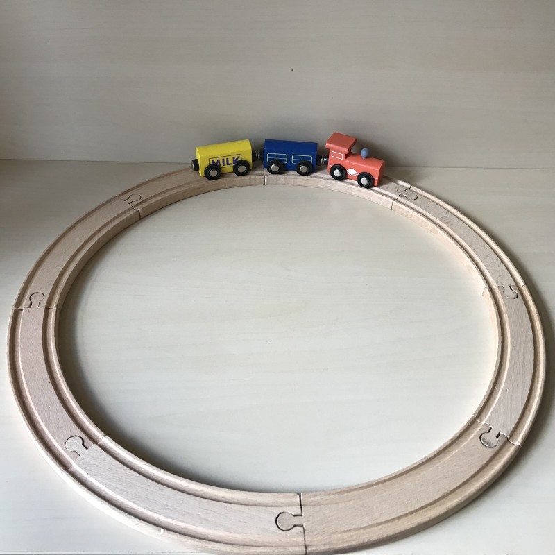 Houten treinbaan : starterset.