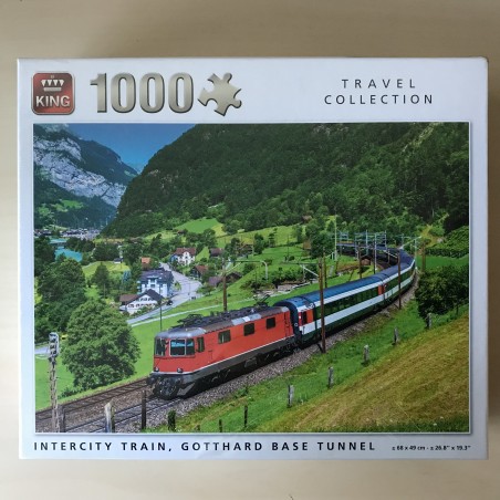 Travel Collection : Nieuw.  Intercity train, Gotthard Base tunnel.1000 stukjes