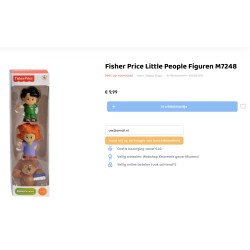 Fisher Price : Little People. Nieuw. Verpakking met 3 figuren.