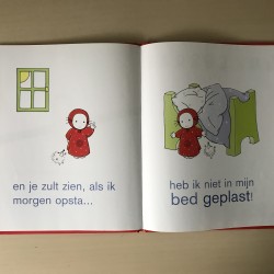Emilie heeft in bed geplast