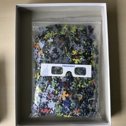 3D magic puzzel. Papegaaien. 1000 stukjes - 3D bril