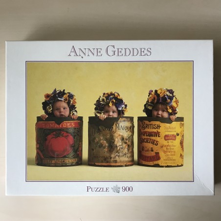 Anne Geddes : Baby’s in metalen blikken. 900 stukjes