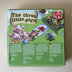 The three little pigs. Wie bouwt als eerste zijn huisje van steen?