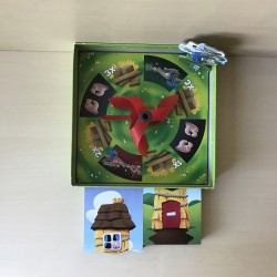 The three little pigs. Wie bouwt als eerste zijn huisje van steen?