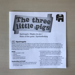 The three little pigs. Wie bouwt als eerste zijn huisje van steen?