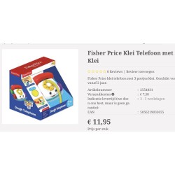 Fisher Price : Dough Klei telefoon.