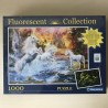 Wild Unicorn : Nieuw. fluorenscent puzzel 1000 stukjes.