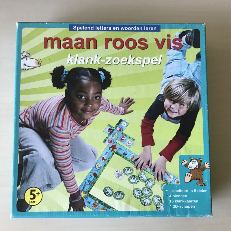 Maan roos vis : Klank-zoekspel
