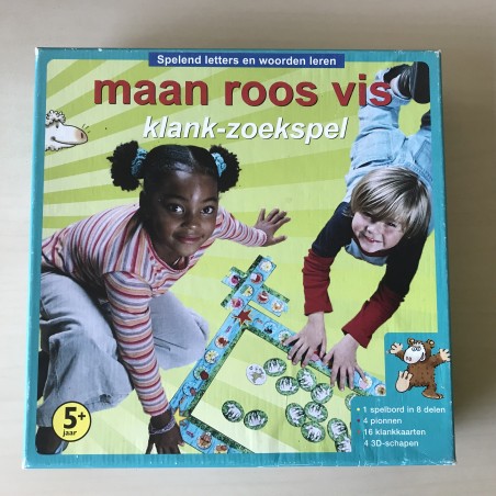 Maan roos vis : Klank-zoekspel
