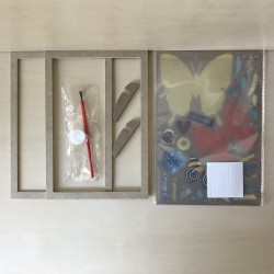 Fotolijst met 3D vlinders. Ongebruikt.