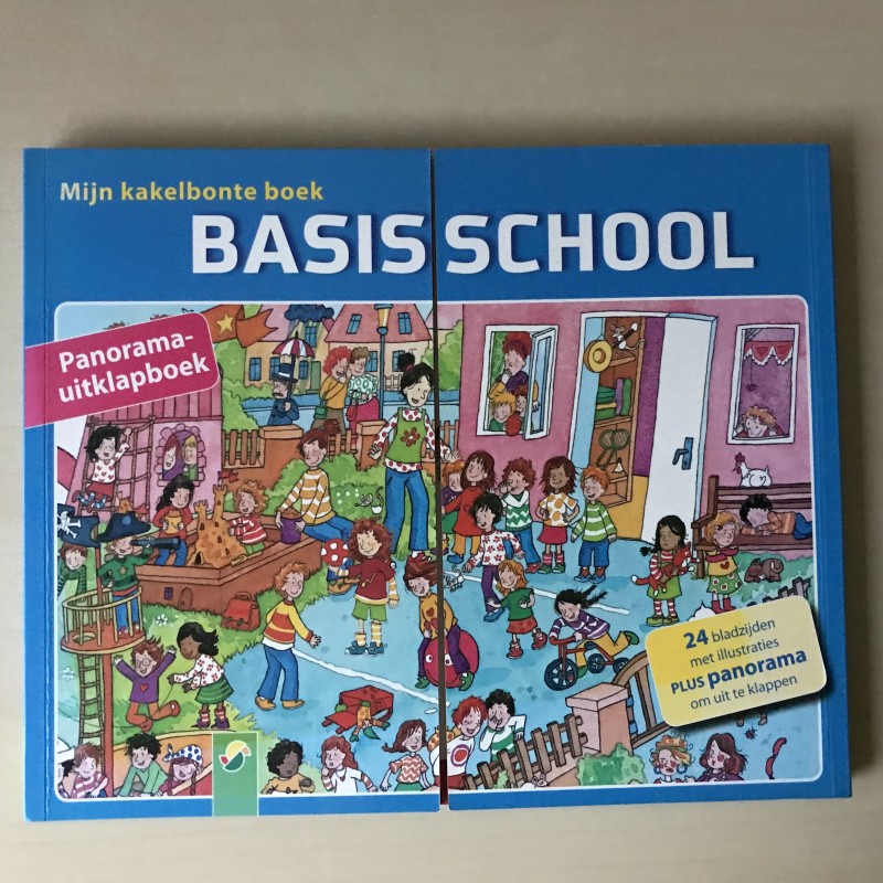 Mijn kakelbonte boek : Basisschool. panorama uitklapboek