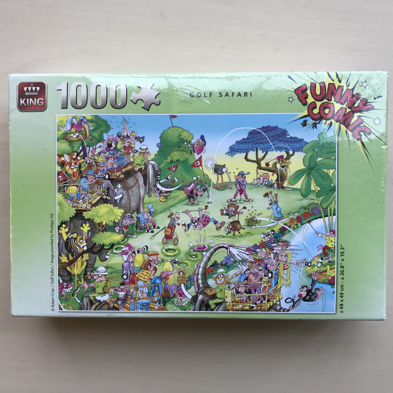 Funny comic : Nieuw. Golf safari. 1000 stukjes.