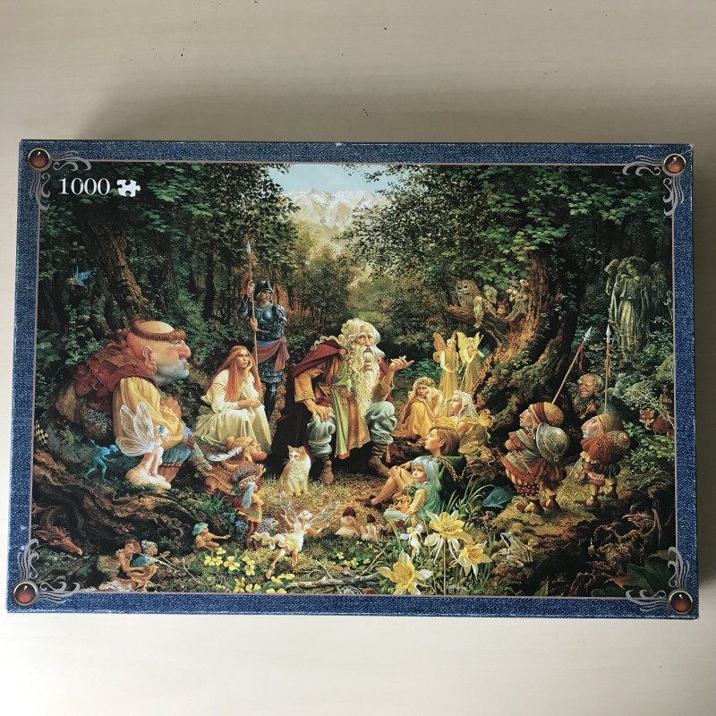 Fantasiefiguren in het bos (once upon a time) 1000 stukjes