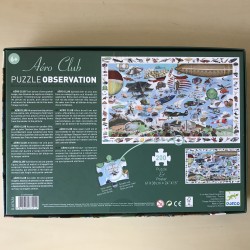 Djeco : Zoekpuzzel 200 stukjes. Vliegclub.(Aéro club)