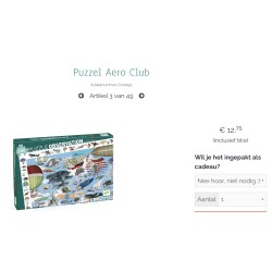 Djeco : Zoekpuzzel 200 stukjes. Vliegclub.(Aéro club)