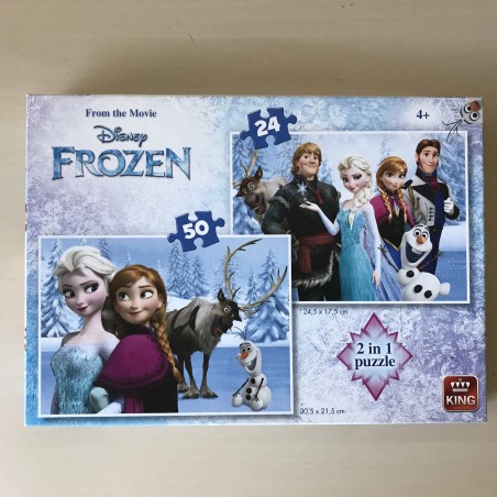 Frozen. 2 in 1puzzels. 24 en 50 stukjes