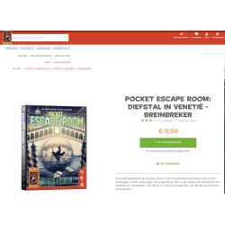 999 Games: Pocket escape room. Nieuw. Diefstal in Venetië