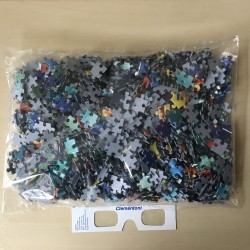 Dolfijnen : Ongebruikt. Magic 3D puzzel met 3D bril 1000 stukjes.