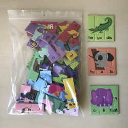 Learning kids: Woordjes hakken & plakken
